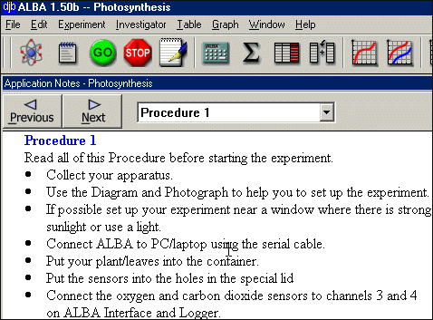 Biology Procedure