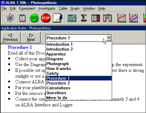 Biology Procedure