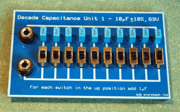 Decade Capacitor Board
